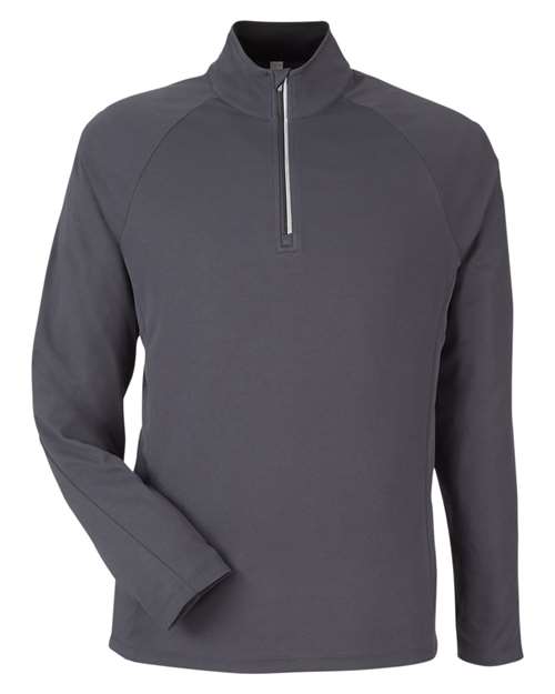 Load image into Gallery viewer, CORE365 CE418 Men's Origin Performance Pique Quarter-Zip Pullover - Carbon/ Black