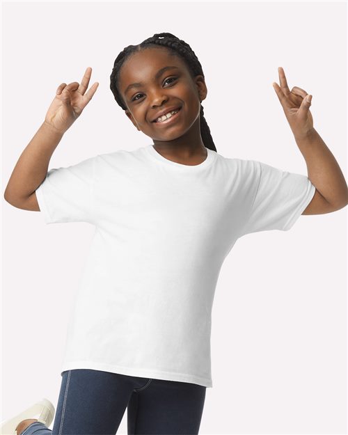 Load image into Gallery viewer, Youth Light Cotton T-Shirt — blank t-shirt for DTF printing