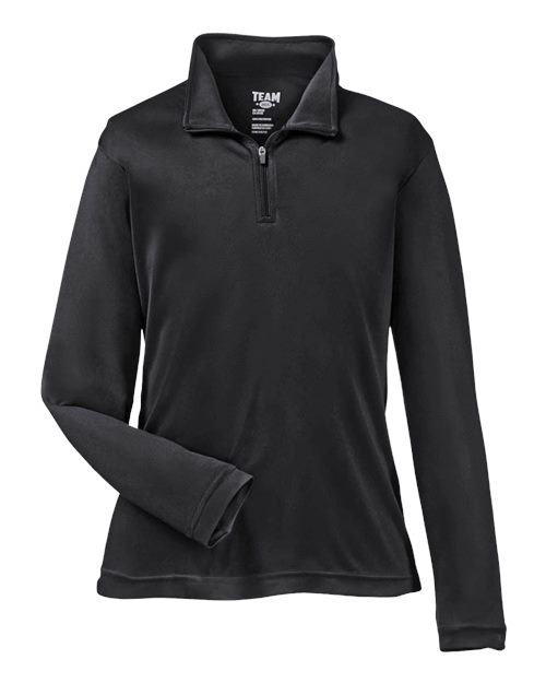 Load image into Gallery viewer, Team 365 TT31Y Youth Zone Performance Quarter-Zip Pullover - Black