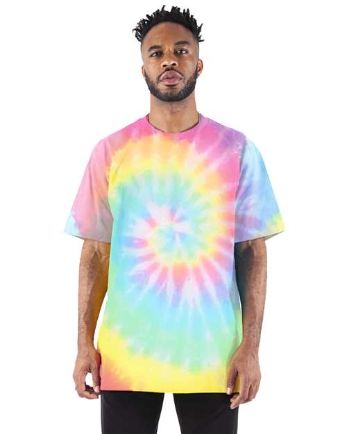 Load image into Gallery viewer, Unisex Max Heavyweight Tie-Dyed T-Shirt - Sherbet Rainbow
