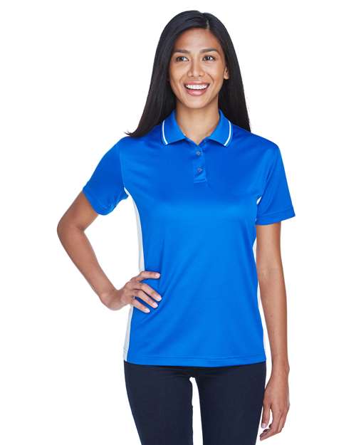 Load image into Gallery viewer, UltraClub 8406L Women's Cool & Dry Sport Two-Tone Polo - Royal/ White