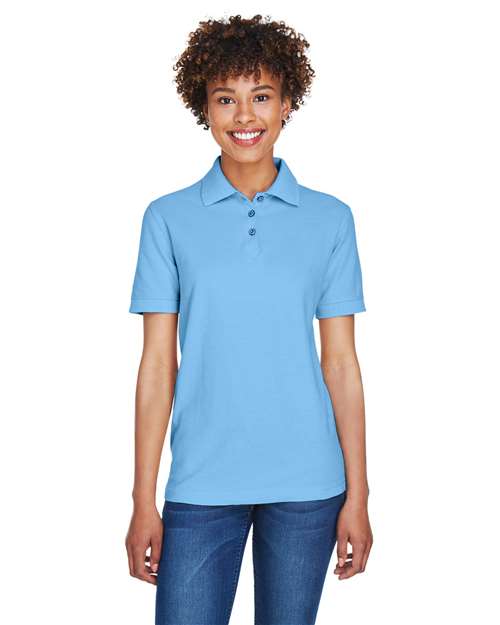 Load image into Gallery viewer, UltraClub 8541 Women's Whisper Pique Polo - Cornflower
