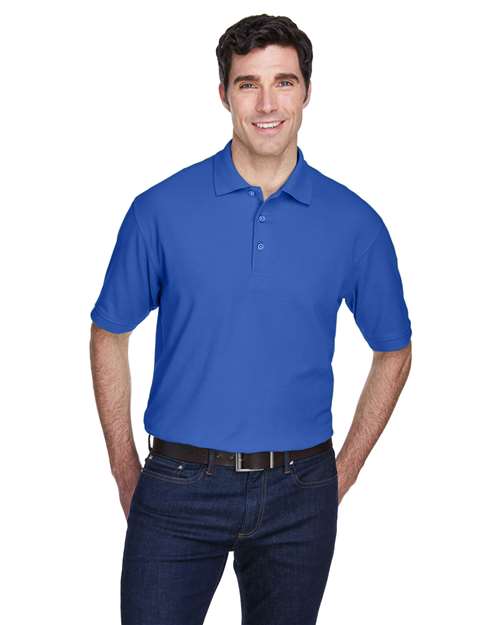 Load image into Gallery viewer, UltraClub 8540 Men's Whisper Piqué Polo - Royal