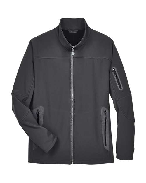 Load image into Gallery viewer, North End 88138 Men's Three Layer Fleece Bonded Shell Technical Jacket - Graphite
