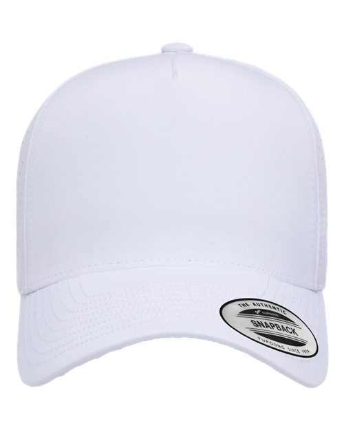 Load image into Gallery viewer, YP Classics 5389AP Five-Panel Snapback with Perforated Cap - White