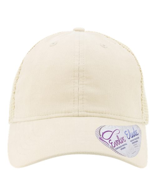 Load image into Gallery viewer, Infinity Her JO Women's Corduroy Cap - Vanilla/ Tonal Longhorn/ Vanilla