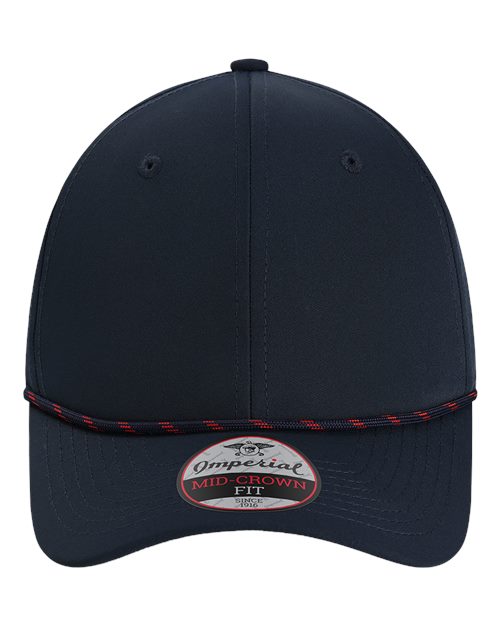 Load image into Gallery viewer, Imperial 7054 The Wingman Cap - Navy/ Navy/ Red