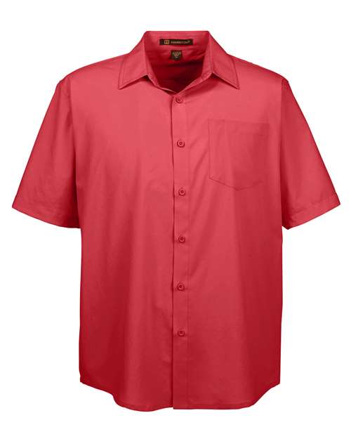 Load image into Gallery viewer, Harriton M610S Men's Paradise Short Sleeve Performance Shirt - Parrot Red