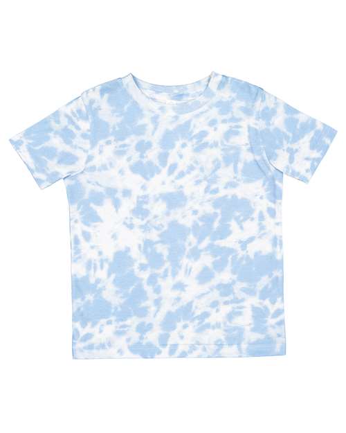 Load image into Gallery viewer, Toddler Fine Jersey Tee - Extended Colors - Sky Tie Dye