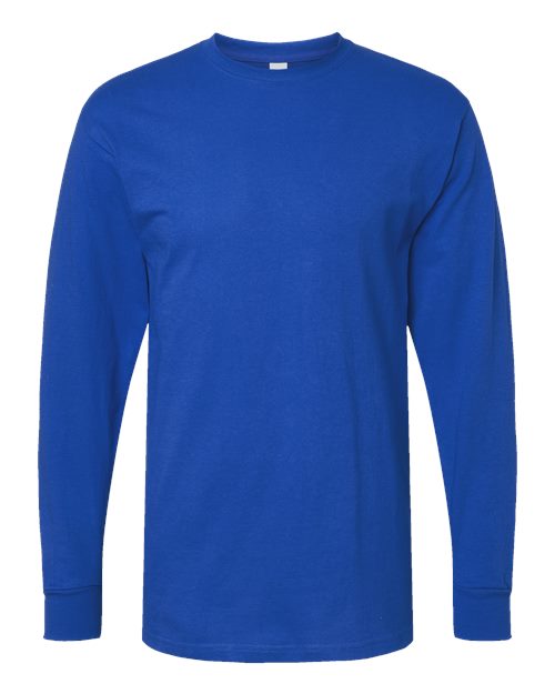 Load image into Gallery viewer, M&O 4820 Unisex Gold Soft Touch Long Sleeve T-Shirt - Royal
