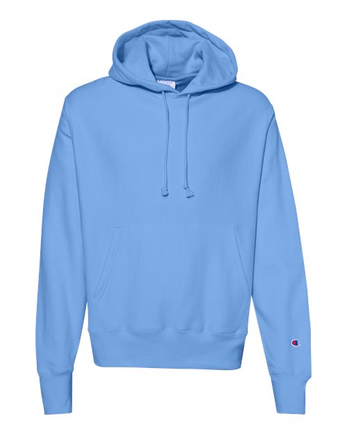 Load image into Gallery viewer, Unisex Reverse Weave® Hooded Sweatshirt - Light Blue