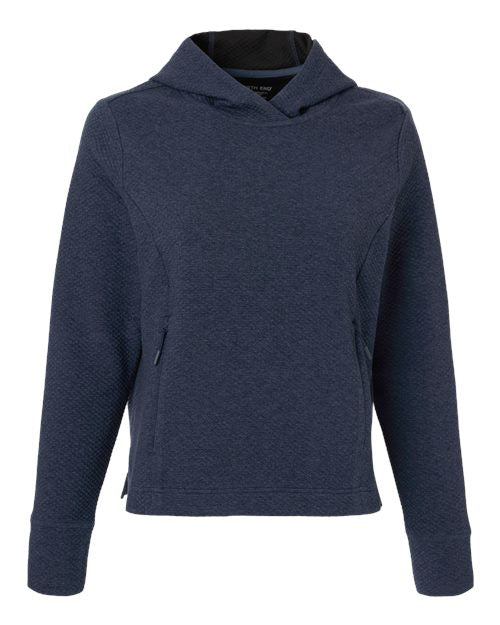 Load image into Gallery viewer, North End NE729W Women's Spirit Textured Hooded Pullover - Classic Navy Heather