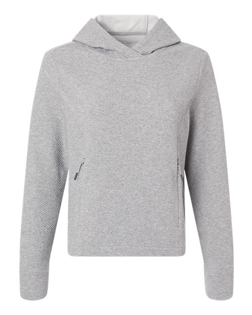 Load image into Gallery viewer, North End NE729W Women's Spirit Textured Hooded Pullover - Platinum Heather