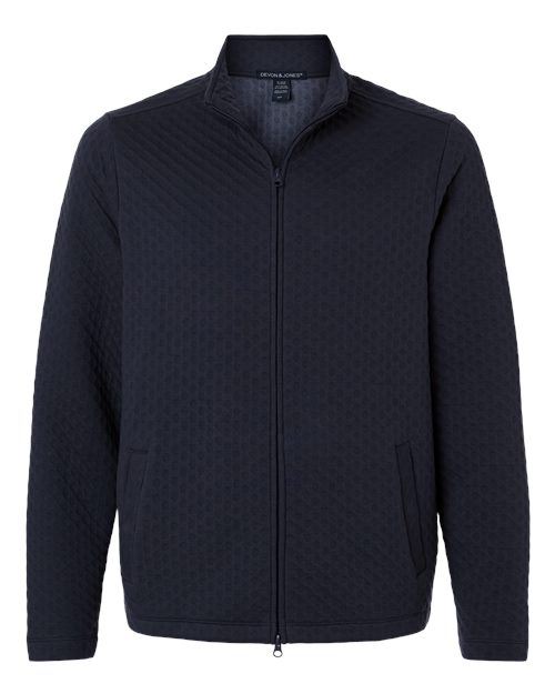 Load image into Gallery viewer, Devon & Jones DG740 Men's Berkeley Textured Full-Zip Jacket - Navy