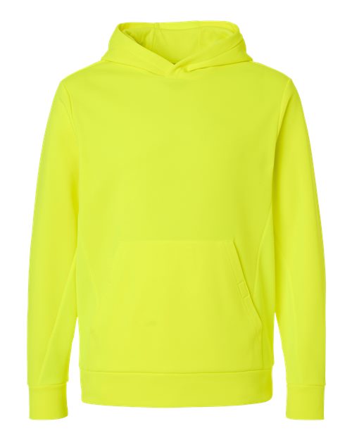 Load image into Gallery viewer, Team 365 TT400 Unisex Squad Hooded Tech Fleece Pullover - Safety Yellow