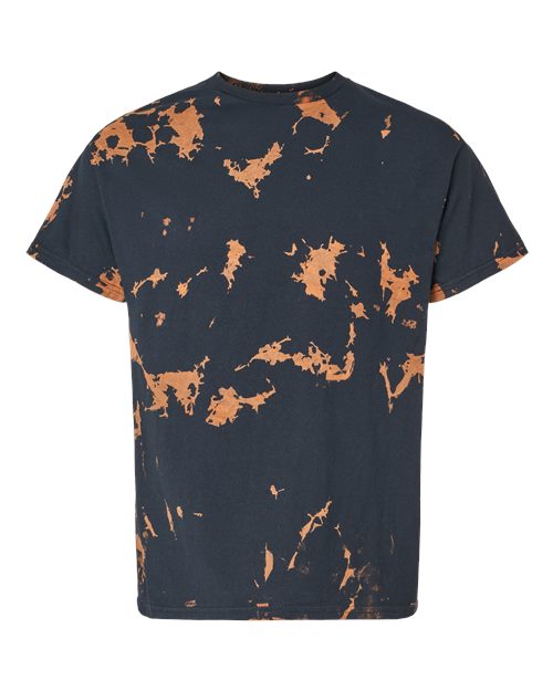 Load image into Gallery viewer, Colortone 1385 Unisex Bleach Out Dyed T-Shirt - Black