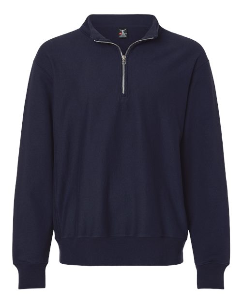 Load image into Gallery viewer, Men's Beefy® Sweats Premium Heavyweight Quarter-Zip Sweatshirt - Athletic Navy