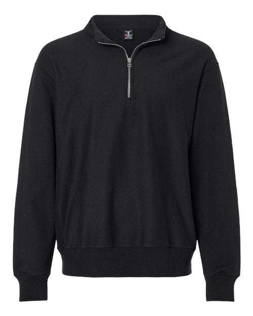 Load image into Gallery viewer, Men's Beefy® Sweats Premium Heavyweight Quarter-Zip Sweatshirt - Black