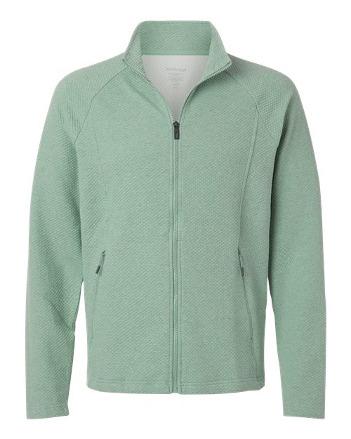 Load image into Gallery viewer, North End NE727 Men's Spirit Textured Full-Zip - Sage Green Heather