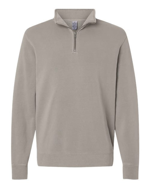 Load image into Gallery viewer, Unisex Pigment-Dyed Quarter-Zip Pullover - Pigment Cement