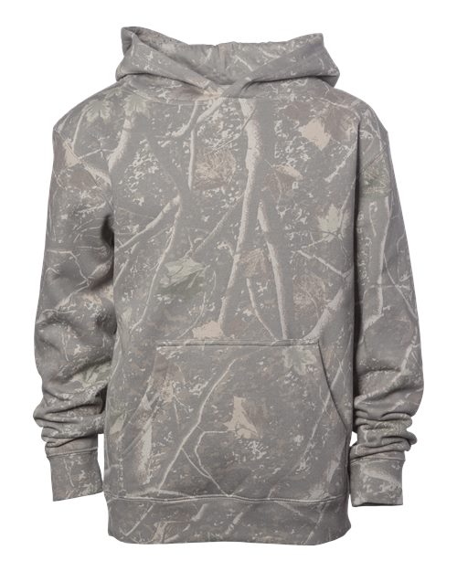 Load image into Gallery viewer, Youth Midweight Hooded Sweatshirt - Deadwood Tree Camo