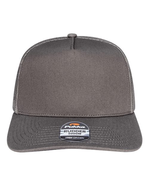 Load image into Gallery viewer, Pukka 5000M Rudder Five-Panel Cap - Charcoal