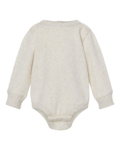Load image into Gallery viewer, Infant Fleece Bodysuit - Natural Heather