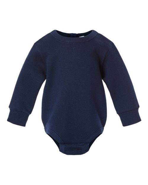Load image into Gallery viewer, Infant Fleece Bodysuit - Navy