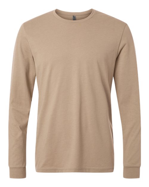 Load image into Gallery viewer, Unisex CVC Long Sleeve T-Shirt - Heather Tan