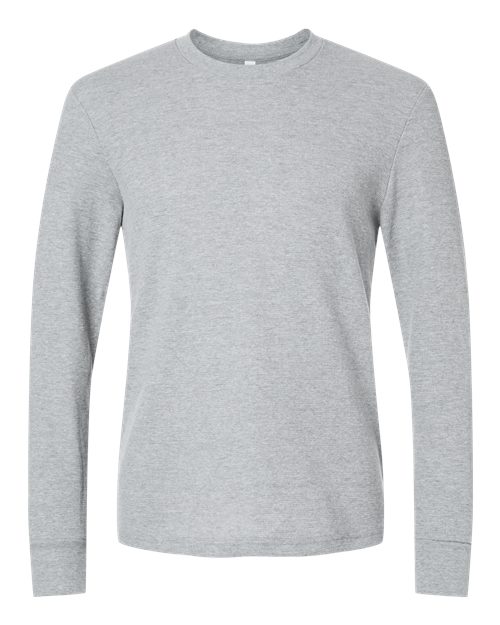 Load image into Gallery viewer, Unisex Ideal Thermal Long Sleeve T-Shirt - Heather Grey