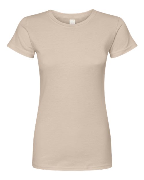 Load image into Gallery viewer, Women's Fine Jersey Slim Fit T-Shirt - Sand