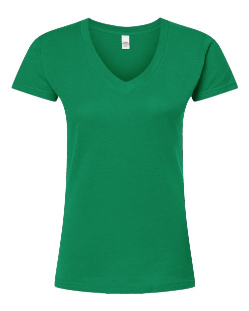 Load image into Gallery viewer, Women's Fine Jersey V-Neck T-Shirt - Kelly Green