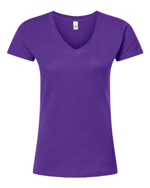 Load image into Gallery viewer, Women's Fine Jersey V-Neck T-Shirt - Purple