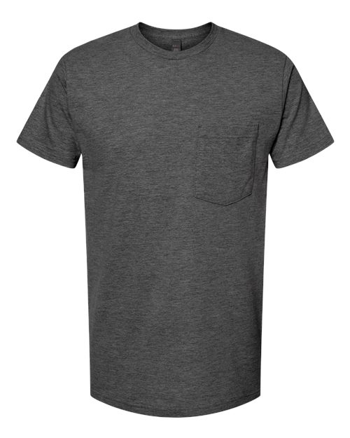 Load image into Gallery viewer, Unisex Heavyweight Jersey Pocket T-Shirt - Heather Charcoal