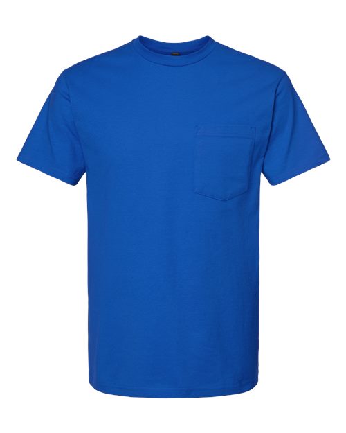 Load image into Gallery viewer, Unisex Heavyweight Jersey Pocket T-Shirt - Royal