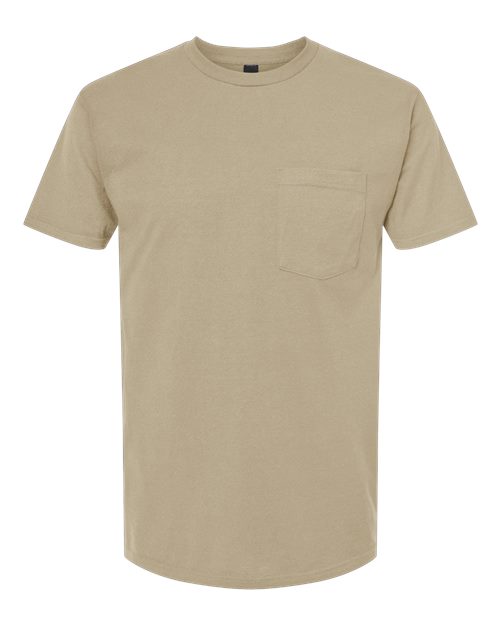 Load image into Gallery viewer, Unisex Heavyweight Jersey Pocket T-Shirt - Sand