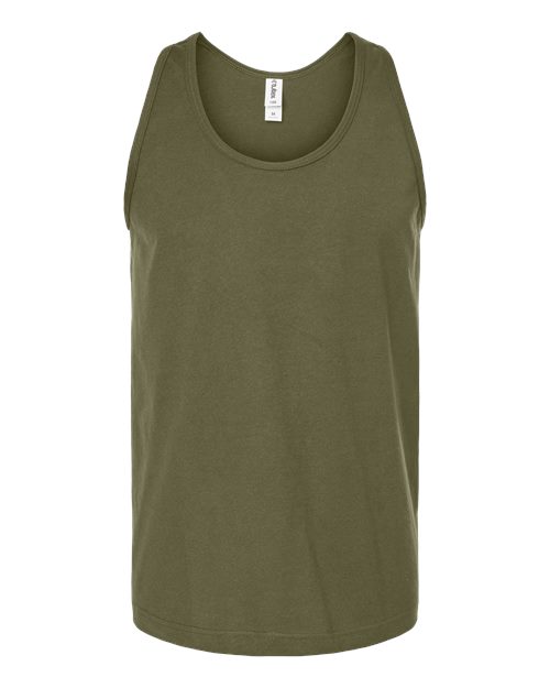 Load image into Gallery viewer, Unisex Fine Jersey Tank Top - Military Green
