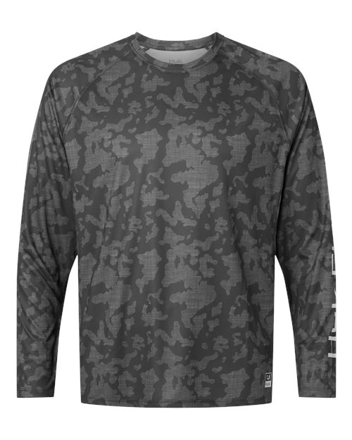 Load image into Gallery viewer, HUK H12L0017 Men's Lopro Running Lakes Long Sleeve T-Shirt - Volcanic Ash