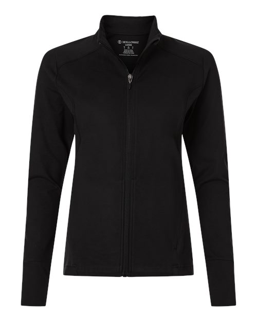 Load image into Gallery viewer, Holloway 223765 Women's Eco Revive™ City Flex Full-Zip Jacket - Black