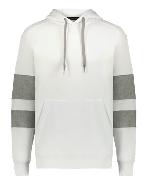 Load image into Gallery viewer, Holloway 229576 Unisex Jackson Way Hooded Sweatshirt - White/ Charcoal Heather
