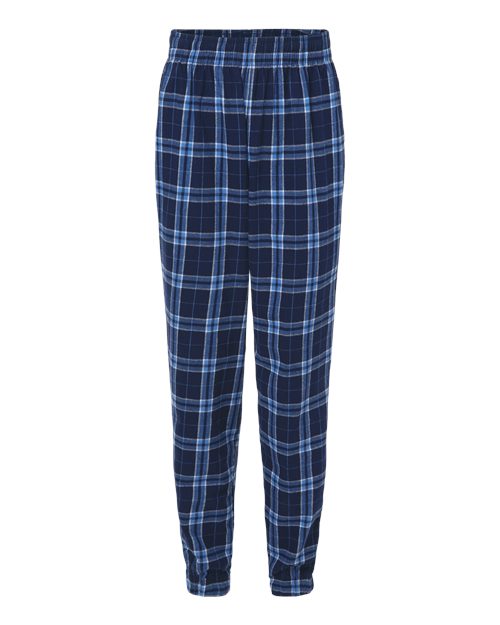 Load image into Gallery viewer, Boxercraft BM6625 Unisex Flannel Joggers - Navy/ Columbia Plaid