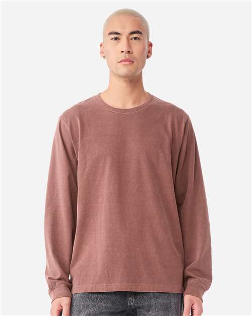 Load image into Gallery viewer, Unisex Heavyweight Garment-Dyed Long Sleeve Tee — product photo 7