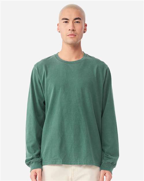 Load image into Gallery viewer, Unisex Heavyweight Garment-Dyed Long Sleeve Tee — product photo 11