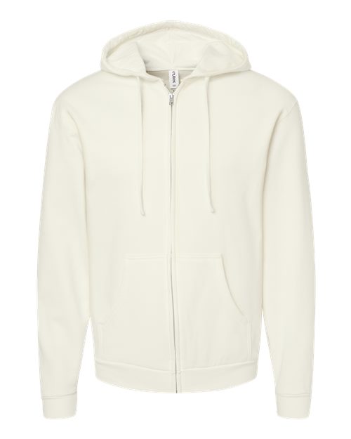 Load image into Gallery viewer, Unisex Full-Zip Hooded Sweatshirt - Natural