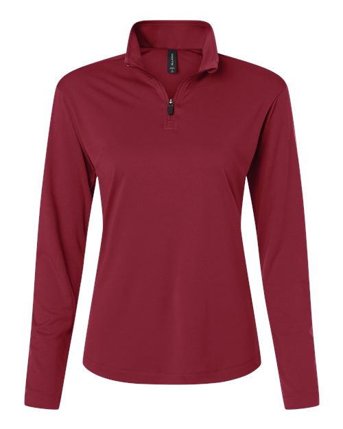 Load image into Gallery viewer, AllPro 41870L Women's Pro-Lock Performance Quarter-Zip Pullover - Cardinal