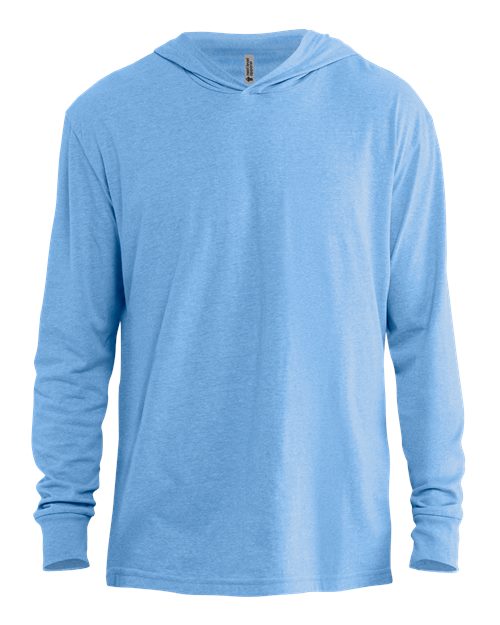 Load image into Gallery viewer, Unisex CVC Hoodie Long Sleeve T-Shirt - Heather Columbia Blue