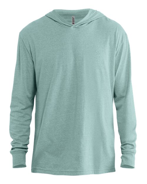 Load image into Gallery viewer, Unisex CVC Hoodie Long Sleeve T-Shirt - Heather Seafoam