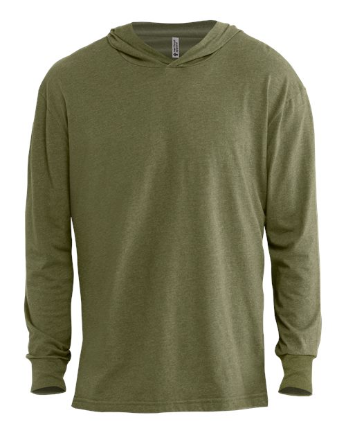 Load image into Gallery viewer, Unisex CVC Hoodie Long Sleeve T-Shirt - Military Green