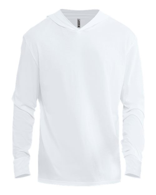 Load image into Gallery viewer, Unisex CVC Hoodie Long Sleeve T-Shirt - White