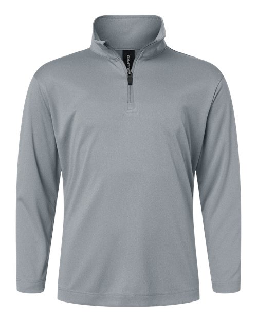 Load image into Gallery viewer, AllPro 41870Y Youth Pro-Lock Performance Quarter-Zip Pullover - Heather Steel